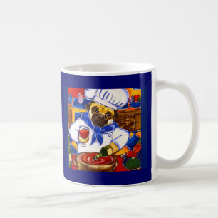 Caneca De Café Chef Pug