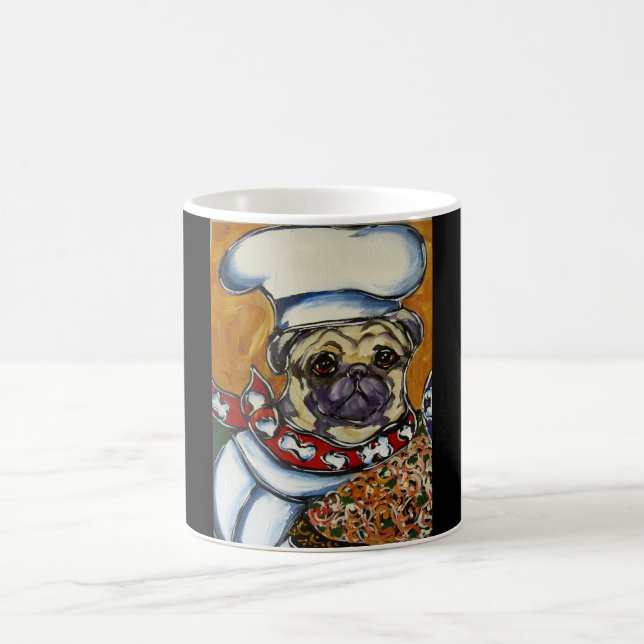 Caneca De Café Chef Pug (Centro)
