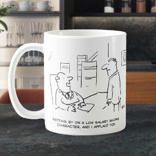 Caneca De Café Chefe Aplaude Trabalhador para Gerenciamento com S