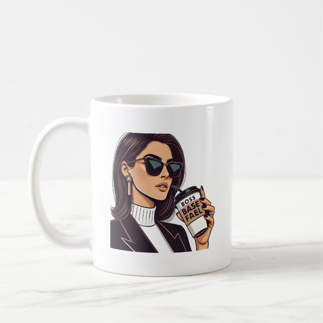 Caneca De Café Chefe Babe Fuel - Na moda com Taça Café (Esquerda)