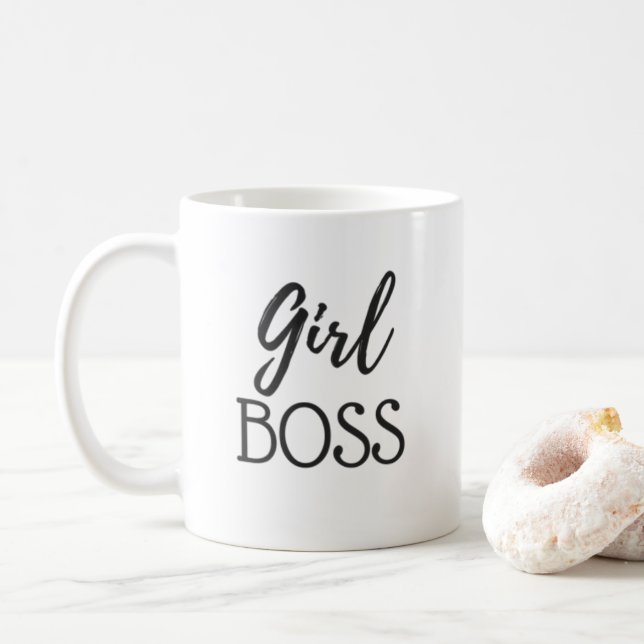 Caneca De Café Chefe da menina (Com Donut)