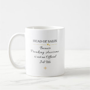 Caneca De Café Chefe de Cotação do Escritório de Vendas