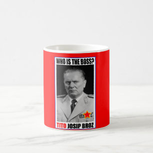 CANECA DE CAFÉ CHEFE DE JOSIP BROZ TITO DO MARECHAL
