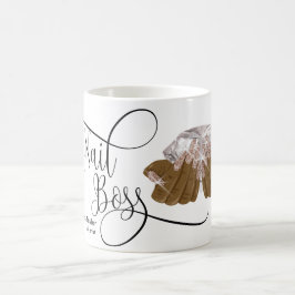 Caneca De Café Chefe de unhas, técnico de unhas, unhas longas, ma