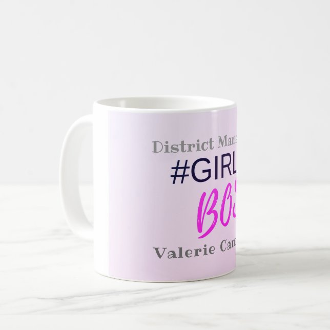 Caneca De Café Chefe Menina Personalizado (Frente Esquerda)