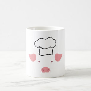 Caneca De Café Chefe Porco