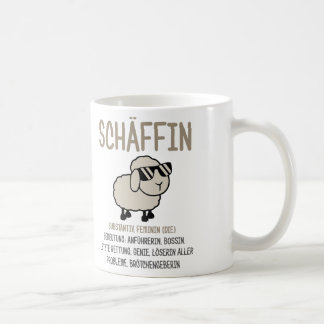Caneca De Café chefin Geschenke lustig, Schäffin Spruch Geschenk