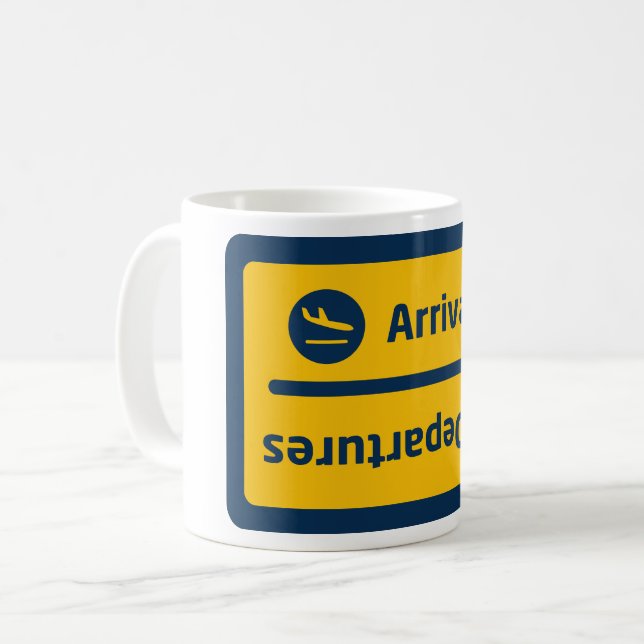Caneca De Café Chegadas/partidas (Frente Esquerda)