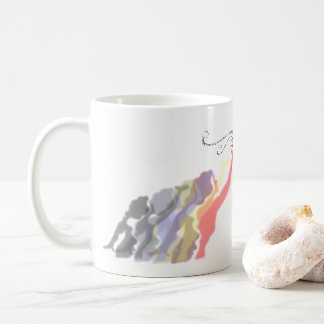 Caneca De Café Chego a 4 U Asas (Com Donut)