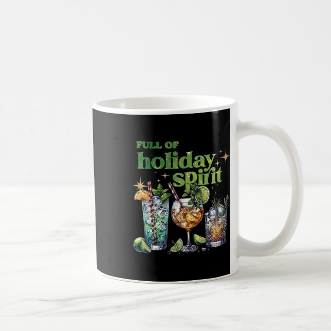 Caneca De Café Cheio De Vinho De Espírito Feriado Cai Furioso No  (Direita)
