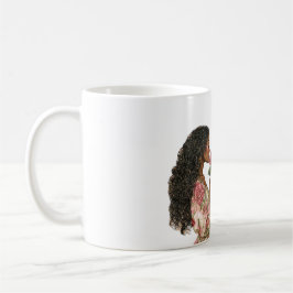 Caneca De Café Cheire as Rosas Garota Negra