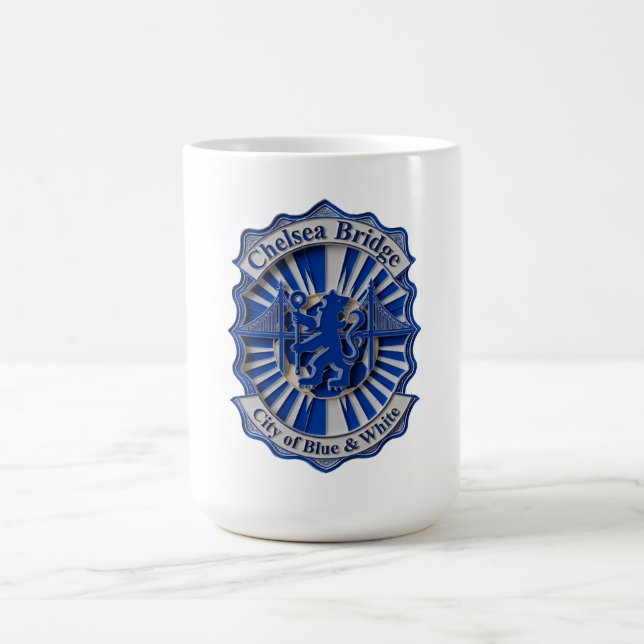 Caneca De Café Chelsea Ponte Royal Blue, Vibrante Presente de Fut (Centro)