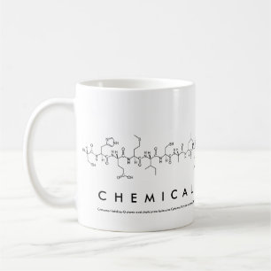 Caneca De Café ChemicalEngineering peptide name mug