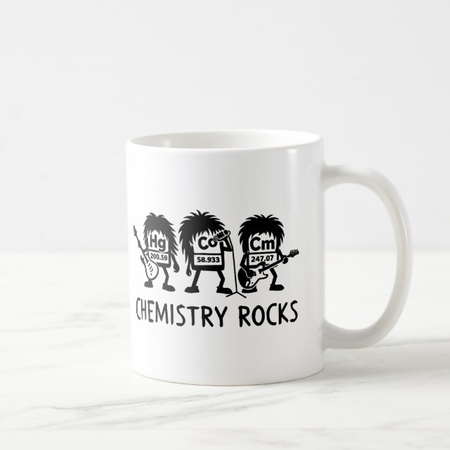 Caneca De Café Chemistry Rocks Science Rock Band (Direita)
