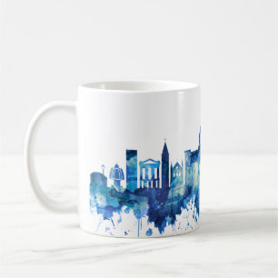 Caneca De Café Chennai Tamil Nadu Skyline Blue