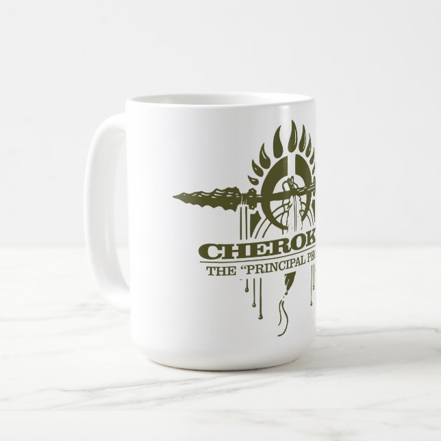 Caneca De Café Cherokee 2 (Frente Esquerda)