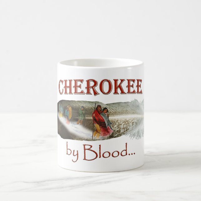 Caneca De Café Cherokee por Blood Mug (Centro)