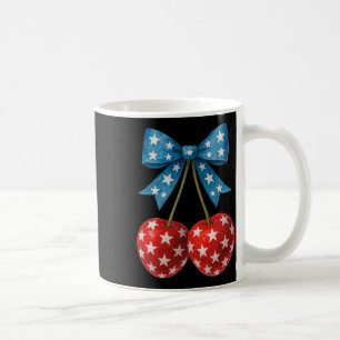 Caneca De Café Cherries American Flag Coquette Arco Cherry 4th