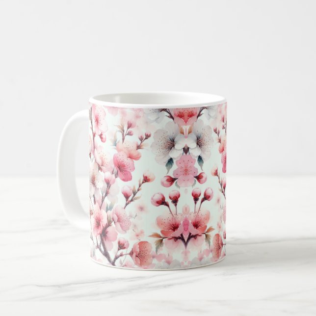 Caneca De Café Cherry Blossom (Frente Esquerda)