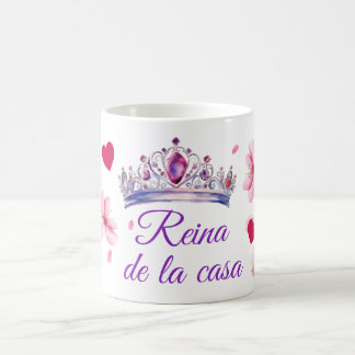 Caneca De Café Cherry Blossom, coroa, reina de la casa