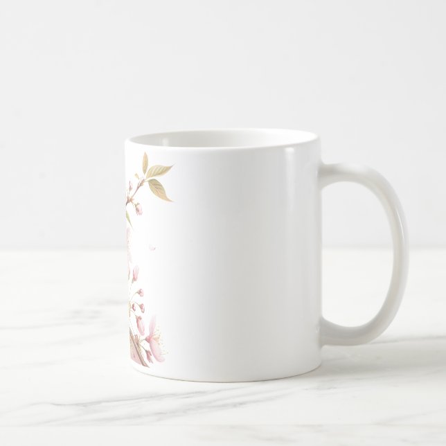 Caneca De Café Cherry Blossom Floral Classic Mug  (Direita)
