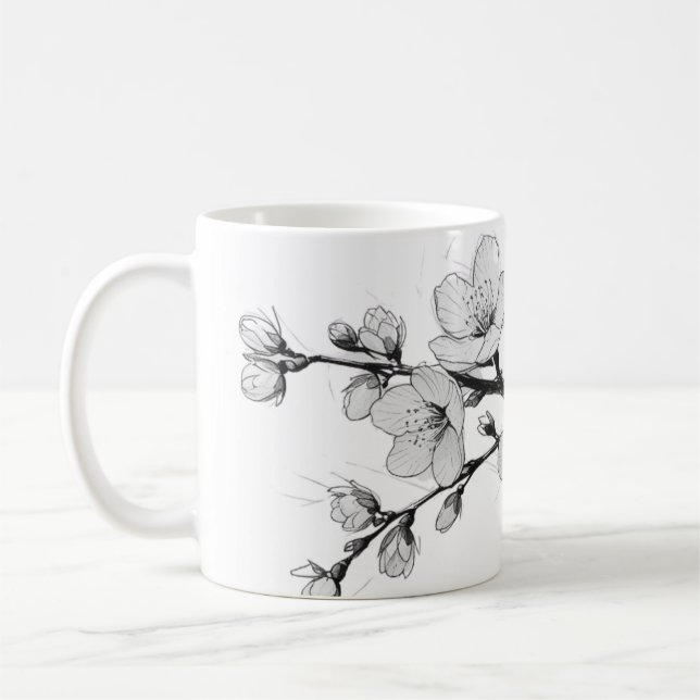 Caneca De Café Cherry Blossom Sakura Mug2 (Esquerda)