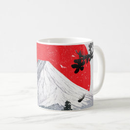Caneca De Café Cherry Blossoms Monte Fuji Japão