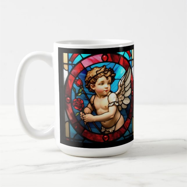 Caneca De Café Cherub Stainha Glass Mug: Amor é Paciente (Esquerda)