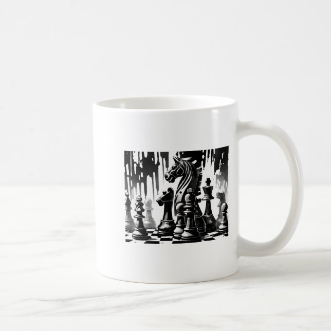Caneca De Café Chess Board  (Direita)