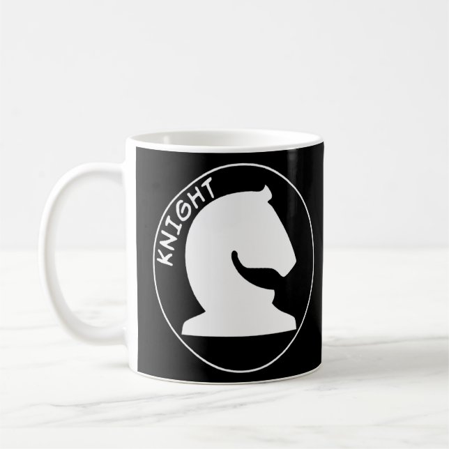 Caneca De Café Chess Pieds White Knight Chess Knight Knight White (Esquerda)