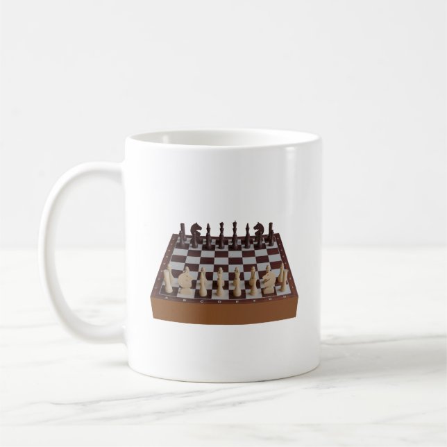 Caneca De Café Chessboard com xadrez (Esquerda)