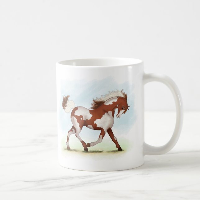 Caneca De Café Chestnut Overo Skewbald (Direita)