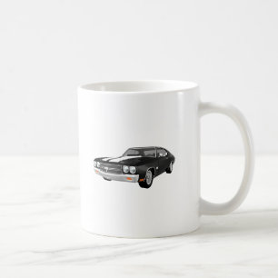Caneca De Café Chevelle 1970 SS: Revestimento preto:
