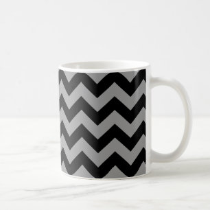 Caneca De Café Chevrons de Moods de Marrocos preto