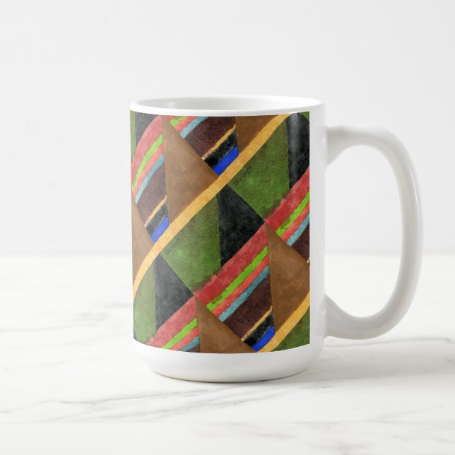 Caneca De Café "Chevrons" - Til Abstract Design (Direita)