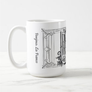 Caneca De Café Chez Nous Nome da Família Personalizado Francês