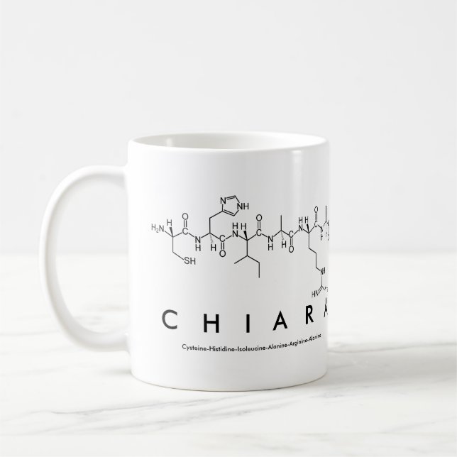 Caneca De Café Chiara peptide mug (Esquerda)