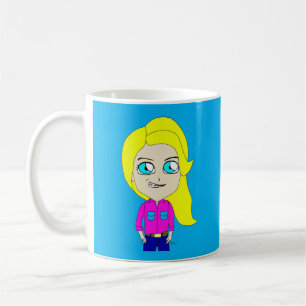 caneca de café chibi
