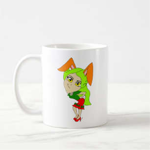 caneca de café chibi bunnygirl