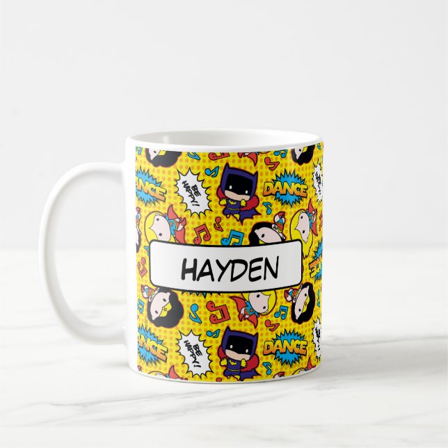 Caneca De Café Chibi Heroine Dance Pattern (Esquerda)