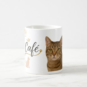 Caneca De Café Chic Cat Café Vibe mug Cubra Café Design
