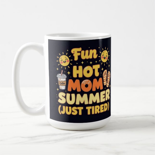 Caneca De Café Chic hot mom summer vibes (Esquerda)