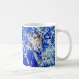 Caneca De Café Chic Modern Blue Marble Stone