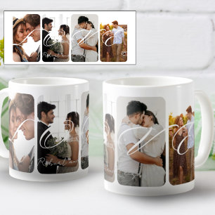 Caneca De Café Chic Modern Photo Collage Keepsasak