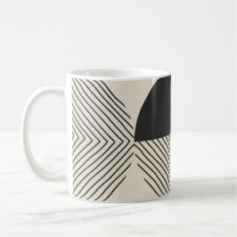 Caneca De Café 🖤 Chic Preto e Branco: A Polka Mug Elegante