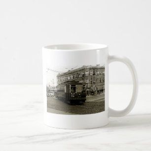 CANECA DE CAFÉ CHICAGO 63ª E OCIDENTAL 1952 TROLLEY ART SEPIA