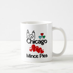 Caneca De Café Chicago ama Mince Pies Cityscape