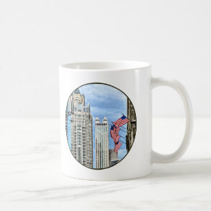 Caneca De Café Chicago - bandeiras ao longo da avenida de