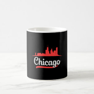 Caneca De Café Chicago EUA Cidade Cityscape Skyline Funny Gift Id
