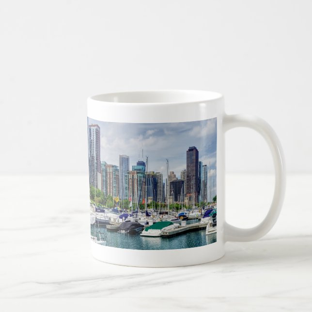 Caneca De Café Chicago Harbor Coffee Mug (Direita)